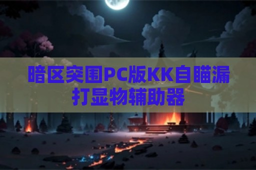 暗区突围PC版KK自瞄漏打显物辅助器