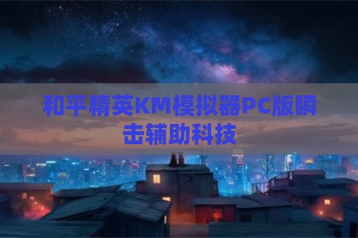 和平精英KM模拟器PC版瞬击辅助科技