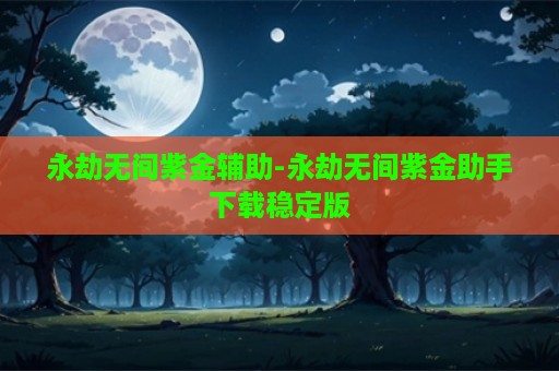 永劫无间紫金辅助-永劫无间紫金助手下载稳定版