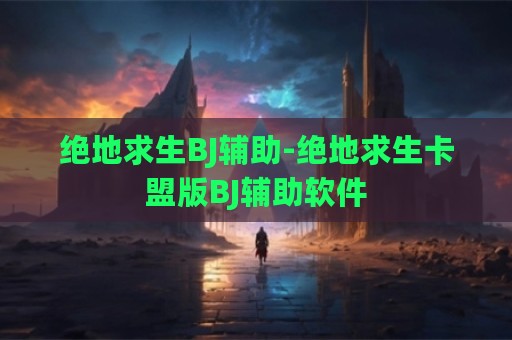 绝地求生BJ辅助-绝地求生卡盟版BJ辅助软件