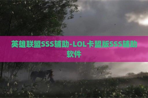 英雄联盟SSS辅助-LOL卡盟版SSS辅助软件