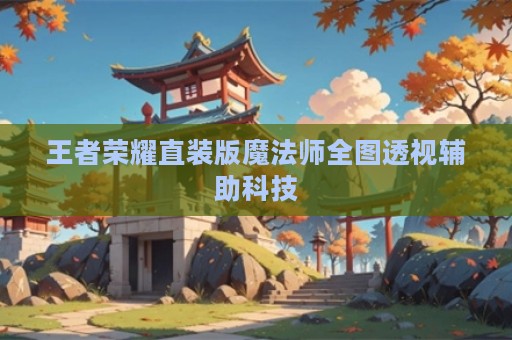 王者荣耀直装版魔法师全图透视辅助科技