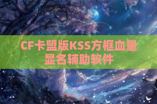 CF卡盟版KSS方框血量显名辅助软件